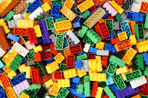 A collection of NovaBrix building bricks by Novelli