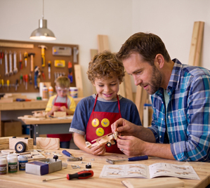 Wooden craft kits for kids and family based campaign