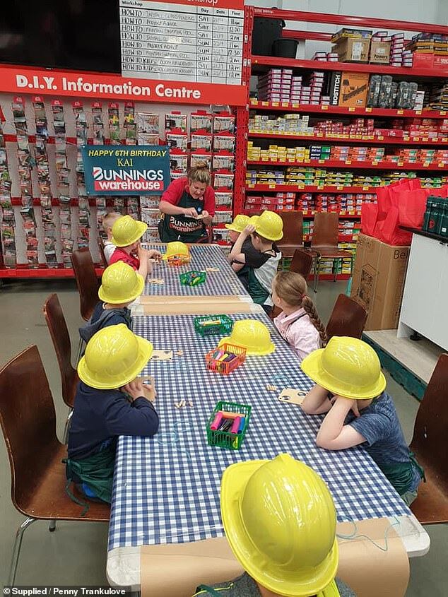 A Bunnings in store birthday party A Bunnings in store birthday party