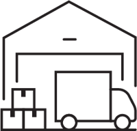 Novelli branded merchandise logistics and warehousing icon