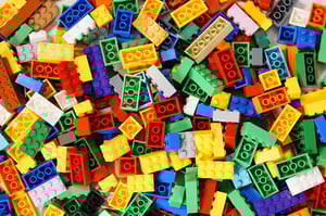 An assortment of colourful NovaBrix bricks